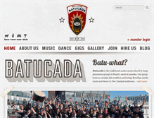 Tablet Screenshot of batucada.org.nz